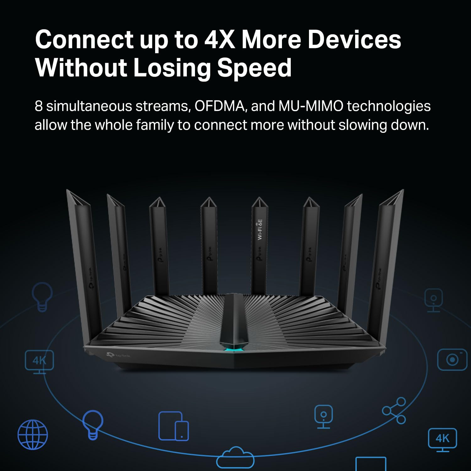 TP-Link - Archer AXE7800 Tri-Band Wi-Fi 6E Router - Black (Renewed)