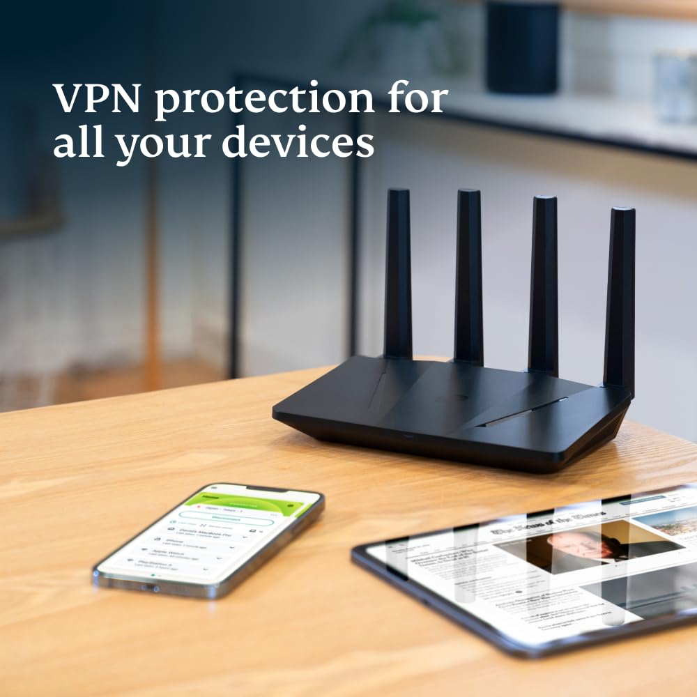 ExpressVPN Aircove | Wi-Fi 6 VPN Router for Home | Protect Unlimited Devices | Free 30-Day ExpressVPN Trial | International Version