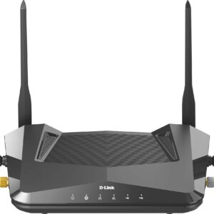 D-Link DIR-X5460 EXO AX5400 Wi-Fi 6 Router with Gigabit Ethernet Ports, MU-MIMO, Band Steering, 1024 QAM, OFDMA, WPA3, Firewall, Parental Controls and Speedtest. Works with Alexa/Gooogle Assistant.