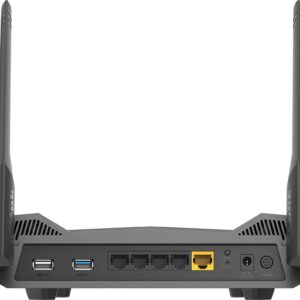 D-Link DIR-X5460 EXO AX5400 Wi-Fi 6 Router with Gigabit Ethernet Ports, MU-MIMO, Band Steering, 1024 QAM, OFDMA, WPA3, Firewall, Parental Controls and Speedtest. Works with Alexa/Gooogle Assistant.