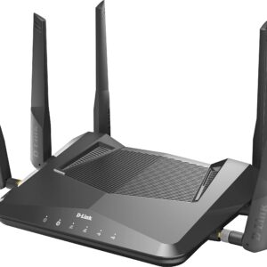 D-Link DIR-X5460 EXO AX5400 Wi-Fi 6 Router with Gigabit Ethernet Ports, MU-MIMO, Band Steering, 1024 QAM, OFDMA, WPA3, Firewall, Parental Controls and Speedtest. Works with Alexa/Gooogle Assistant.