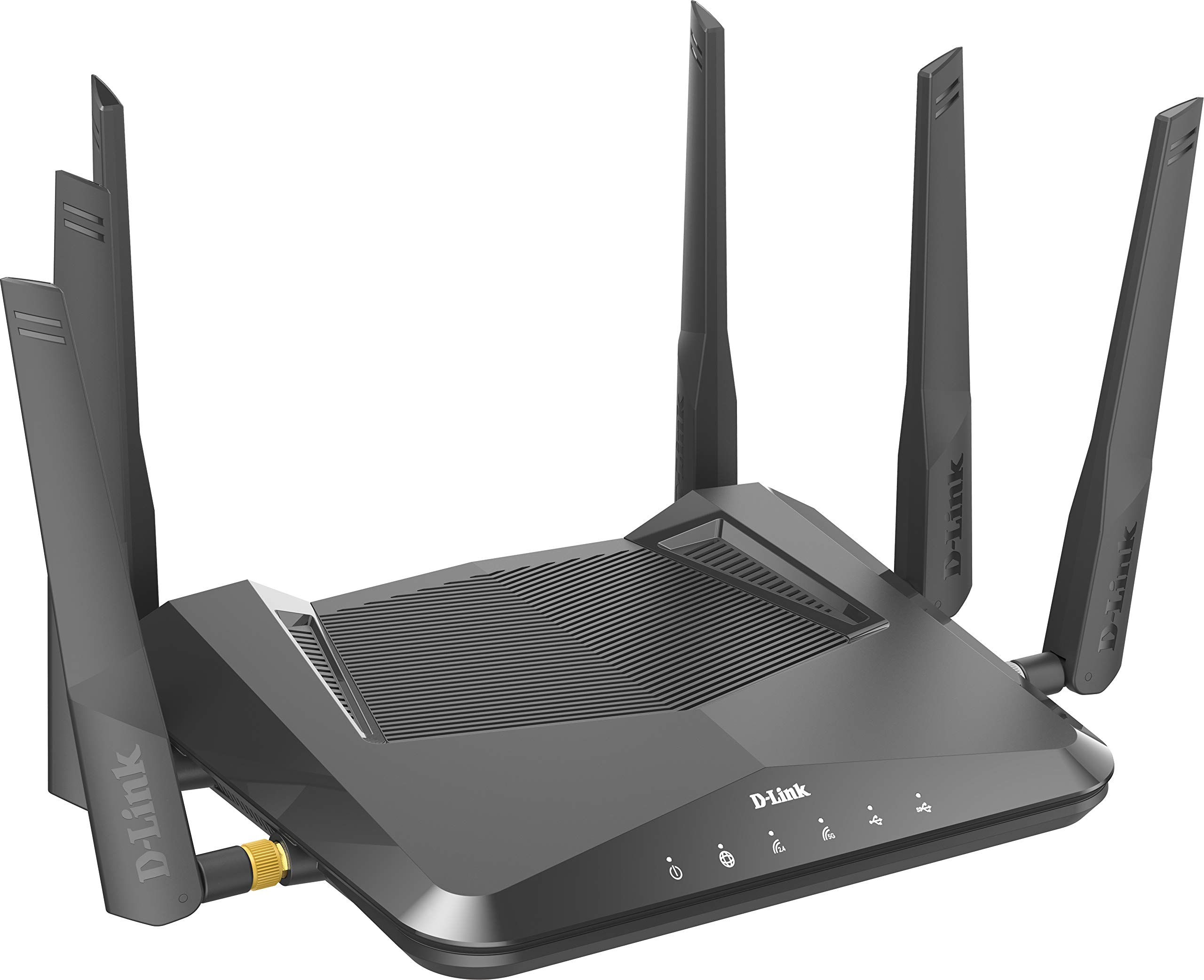 D-Link DIR-X5460 EXO AX5400 Wi-Fi 6 Router with Gigabit Ethernet Ports, MU-MIMO, Band Steering, 1024 QAM, OFDMA, WPA3, Firewall, Parental Controls and Speedtest. Works with Alexa/Gooogle Assistant.