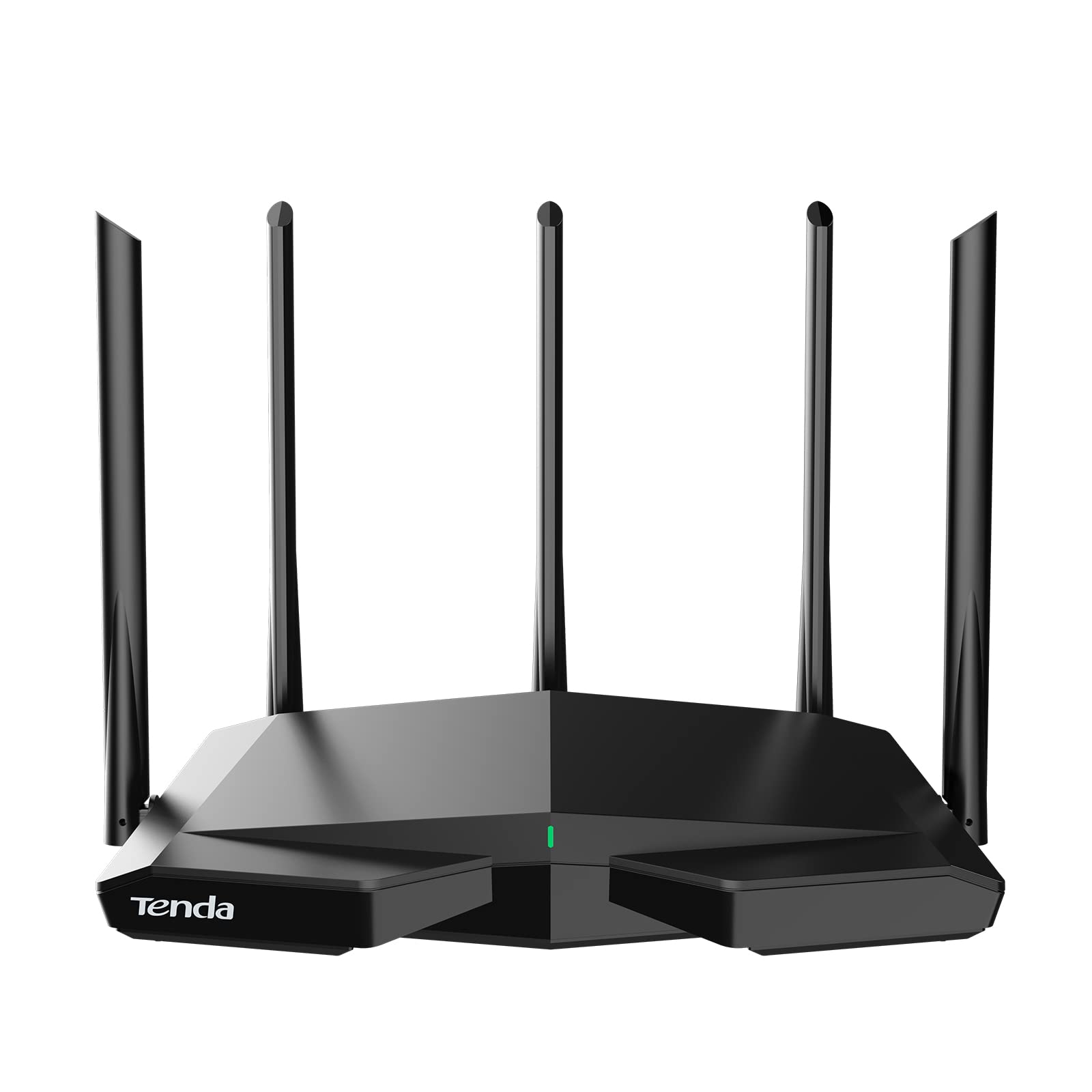 Tenda AXE5700 Smart WiFi 6E Router, Tri-Band Gigabit Wireless Router for Home, Best WiFi Router for Gaming and VR, AX Router with 5 * 6dBi High-Gain Antennas, Support WPA3, VPN, New 6GHz Band(RX27Pro)