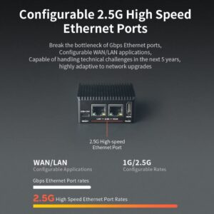 Nanopi R5C Mini WiFi Router OpenWRT with Dual PCIe 2.5Gbps Ethernet M.2 Key E USB Ports 2GB LPDDR4X RAM 32GB eMMC Based in Rockchip RK3568B2 Soc 0.8T NPU for IOT NAS Smart Home Gateway Support Ubuntu