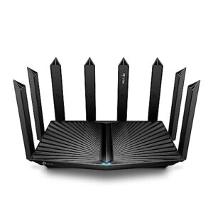 tp-link - archer axe7800 tri-band wi-fi 6e router - black