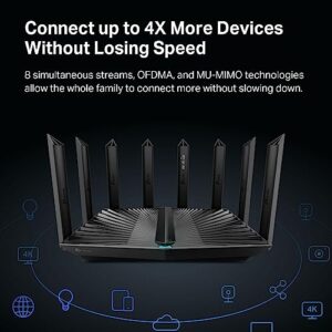 TP-Link - Archer AXE7800 Tri-Band Wi-Fi 6E Router - Black