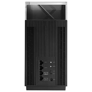 Asus ET12 AXE11000 Whole-Home Tri-Band Mesh WiFi 6E System Coverage up to 610 Sq. Mtr/6,000 Sq. ft.,11Gbps WiFi, 3 SSIDs, Free Security & Parental Controls, Dual 2.5G Ports LAN Aggregation 2 Pack