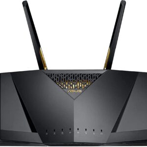 ASUS AX6000 Dual-Band WiFi 6 Gaming Router, Game Acceleration, Mesh WiFi Support, Lifetime Free Internet Security, Gamer Private Network, Mobile Game Boost, Streaming & Gaming Model RT-AX88U