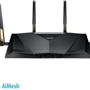 ASUS AX6000 Dual-Band WiFi 6 Gaming Router, Game Acceleration, Mesh WiFi Support, Lifetime Free Internet Security, Gamer Private Network, Mobile Game Boost, Streaming & Gaming Model RT-AX88U