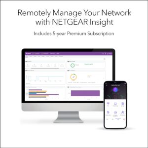 NETGEAR Orbi Pro WiFi 6 Mini Mesh Router (SXR30) for Business or Home | VLAN, QoS | Coverage up to 2,000 sq. ft., 40 Devices | AX1800 802.11 AX (up to 1.8Gbps)