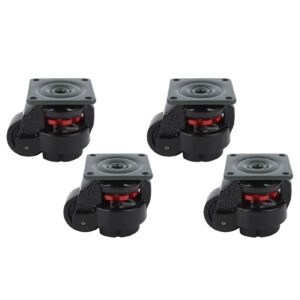 Leveling Casters,4pcs Retractable Casters 551.2lb Gd‑60fheavy Duty Leveling Feet Workbench Casters Heavy Duty Industrial Roller Wheel Leveling Caster Wheels