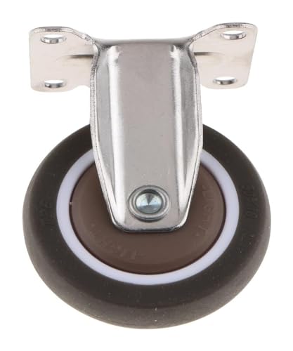 Casters Swivel casters Heavy Duty Rubber Castor Trolley Wheel Industrial Caster Fixed Plate Chair Wheels Casters 360° Replacement Caster Workbench (Color : China, Size : 2 Inch)