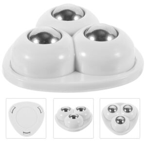 SOLUSTRE 4pcs Mini Caster Wheels Paste Universal Wheel 360° Rotation Sticky Swivel Pulley Sticky Pulley for Bin Storage Box Furniture Trash Can Kitchen Small Appliances Wheels