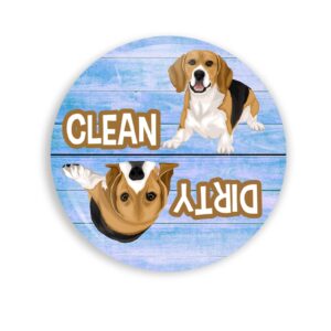 Beagle Clean Dirty Dishwasher Magnet