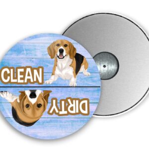 Beagle Clean Dirty Dishwasher Magnet