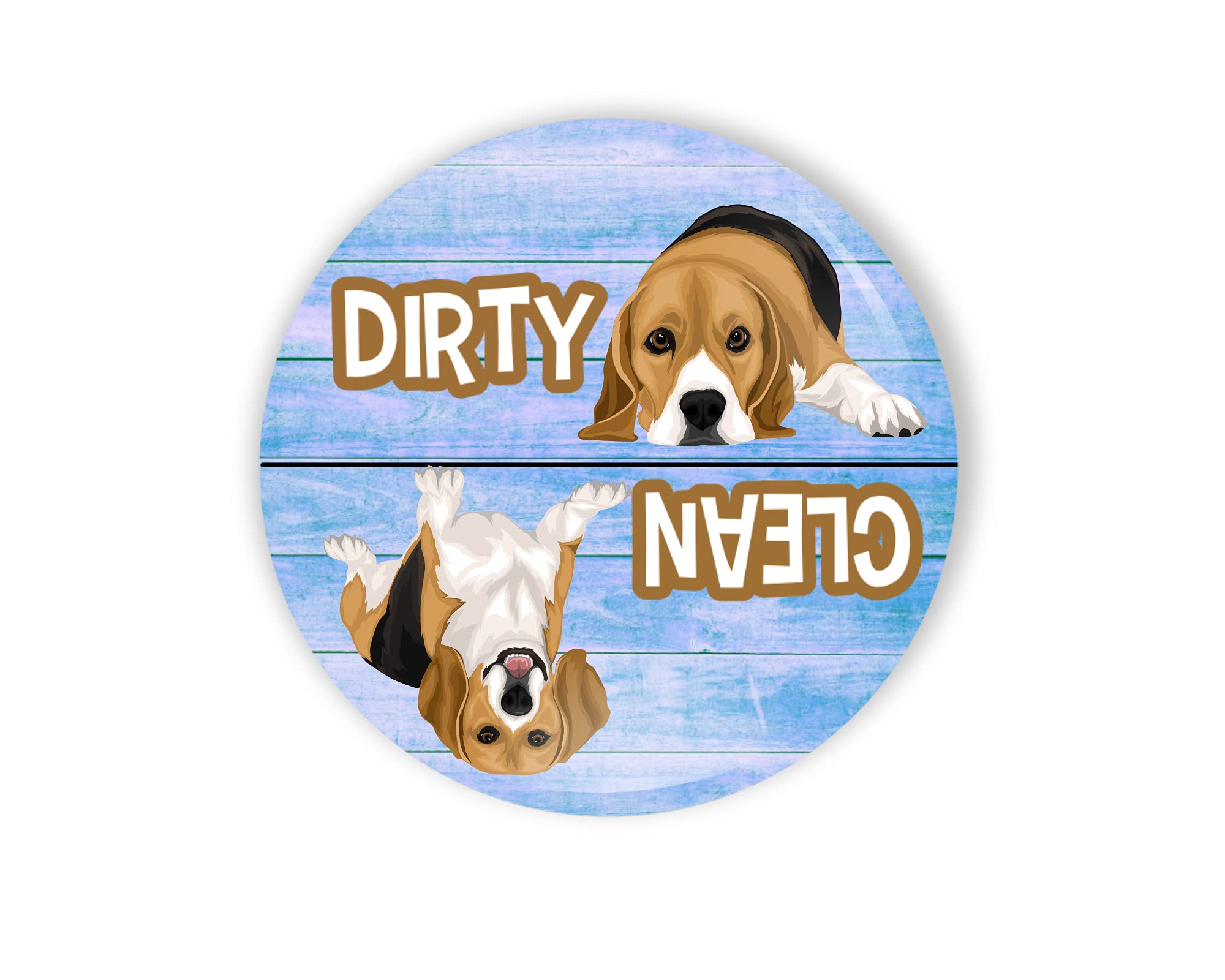 Beagle Clean Dirty Dishwasher Magnet