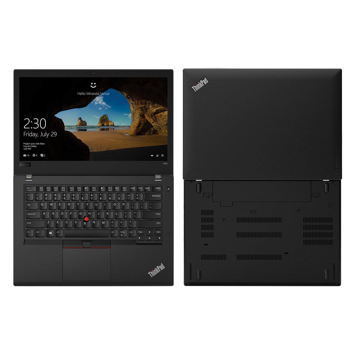 Lenovo ThinkPad T480 14' Laptop - 8th Gen Intel Quad-Core i5-8250U Processor up to 3.40 GHz, 16GB Memory, 256GB SSD, Intel UHD Graphics 620, Windows 10 Pro (64-bit) (Renewed)