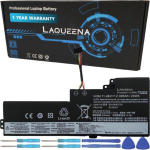 laqueena sb10k97578 internal laptop battery compatible with lenovo thinkpad t470 t480 a475 a485 tp25 series sb10k97577 sb10k97576 01av421 01av419 01av420 01av489 11.46v 24wh 3-cell