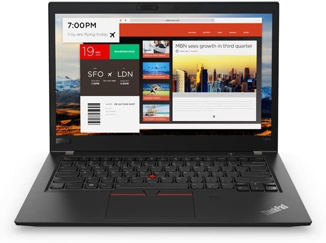 Lenovo ThinkPad T480s FHD 14.0'' Grade A Business Laptop, Intel Core i5-7300 Processor, 2.6GHz Base Frequency, 20GB RAM, 512GB SSD, Wi-Fi, Bluetooth, Camera, Windows 10 Pro 64-bit (Renewed)