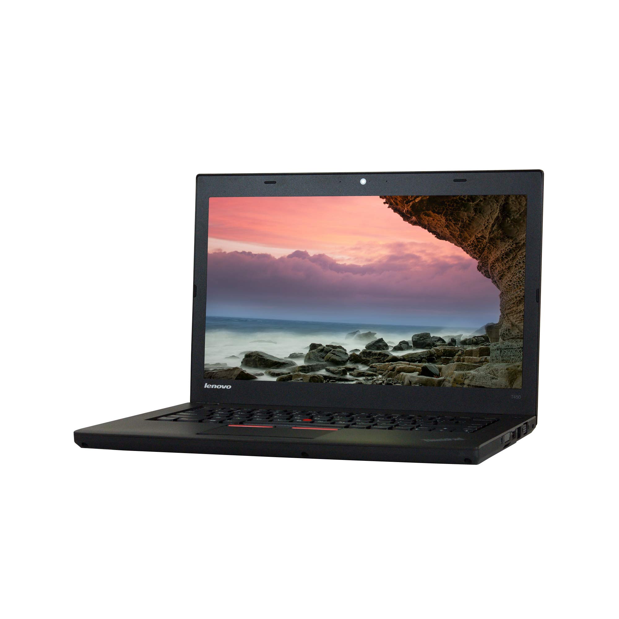 Lenovo Thinkpad T450 14-inch HD, Core i5-5300U 2.3GHz, 8GB RAM, 250GB Solid State Drive, Windows 10 Pro 64Bit, CAM, (Renewed)