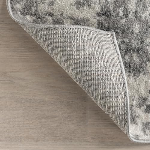 nuLOOM Deedra Modern Abstract Area Rug - 3x5 Accent Rug Modern/Contemporary Grey/Ivory Rugs for Living Room Bedroom Dining Room Entryway Kitchen