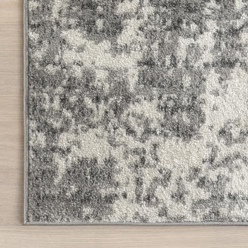 nuLOOM Deedra Modern Abstract Area Rug - 3x5 Accent Rug Modern/Contemporary Grey/Ivory Rugs for Living Room Bedroom Dining Room Entryway Kitchen