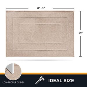 PURRUGS Dirt Trapper Door Mat 20" x 31.5", Non-Slip/Skid Machine Washable Entryway Rug, Dog Door Mat, Super Absorbent Welcome Mat for Muddy Wet Shoes and Paws, Beige
