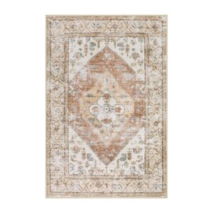 Lahome Boho Kitchen Rugs Washable - 2x3 Small Non-Slip Entry Rugs for Inside House Oriental Throw Area Rugs for Bedroom Accent Distressed Floor Doormat Carpet for Bathroom Entryway Laundry Living Room