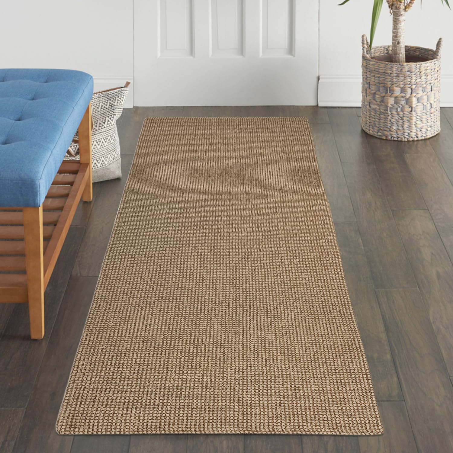 KOZYFLY Boho Hallway Runner Rug 2x5 ft Washable Hallway Carpet Runner Natural Rubber Backed Kitchen Rug Cotton Entryway Runner Rugs Floor Rugs for Kitchen Bathroom Entryway Bedroom