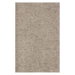 Mohawk Home 6' x 9' Non Slip Rug Pad Gripper 1/4 Thick Dual Surface Felt + Rubber Gripper - Safe for All Floors, Synthetic Fiber, Brown