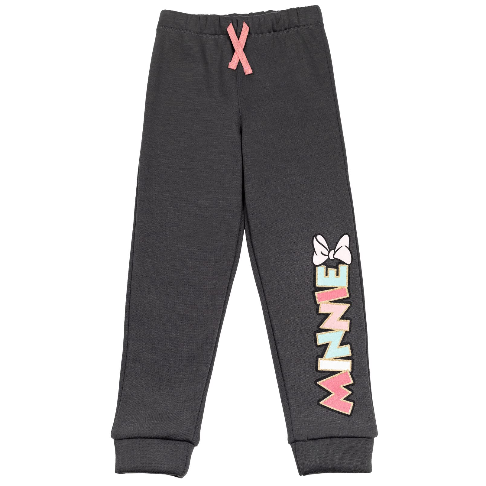 Disney Minnie Mouse Toddler Girls Fleece Pullover Sweatshirt Pants Set Gray 5T