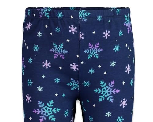 Disney Frozen Elsa Toddler Girls Fleece Long Sleeve Graphic T-Shirt and Leggings Outfit Set Turquoise/Blue 5T