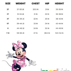 Disney Mickey Mouse Minnie Mouse Toddler Girls Fleece Pullover Hoodie and Pants Outfit Set Maroon/Black 5T