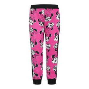 Disney Minnie Mouse Girls’ Sweatshirt and Jogger Set for Toddler and Little Kids – Pink