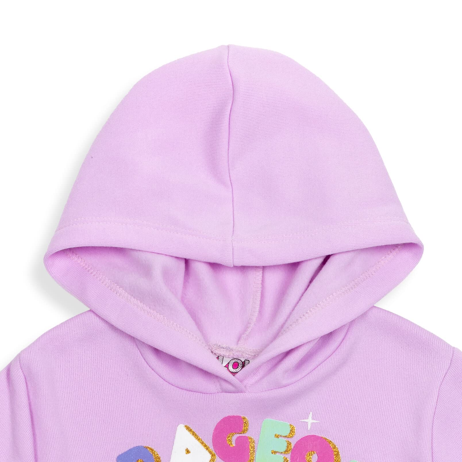 L.O.L. Surprise! Roller Sk8er Daring Diva Fierce Big Girls Pullover Fleece Hoodie and Leggings Outfit Set Purple 14-16