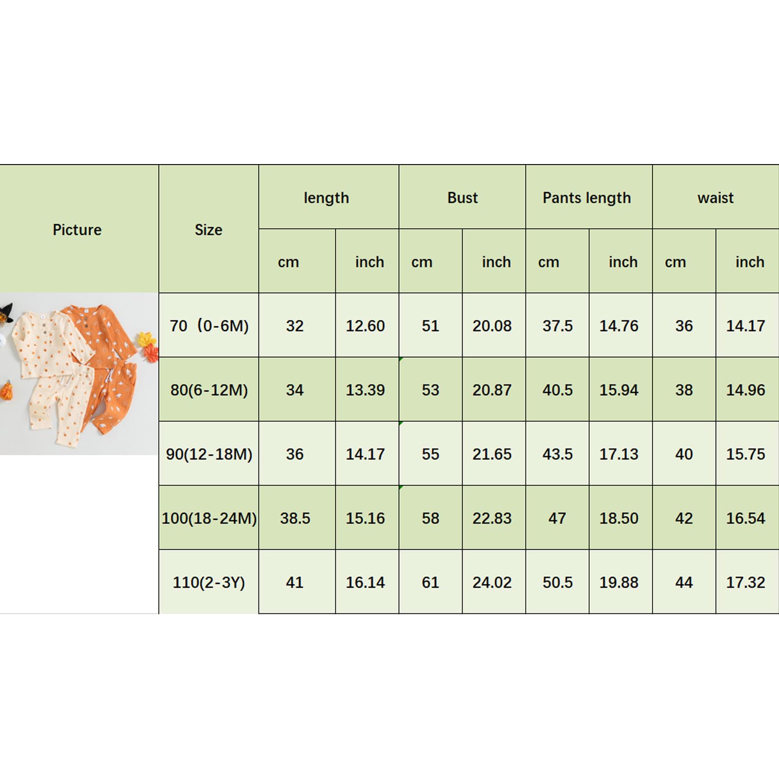 KtwHarnu Toddler Baby Boy Girl Halloween Clothes Pumpkin Print Cotton Linen Long Sleeve Buttons T-Shirt Drawstring Pants Set (Orange, 6-12 Months)