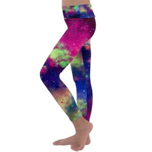 PattyCandy Girls Velour Pants Cool Galaxy Art Spaces Print Soft Leggings - 10