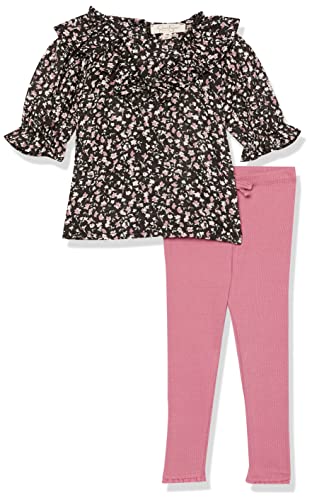 Jessica Simpson Baby Girls Pant Two Piece Set, Black, 18M US