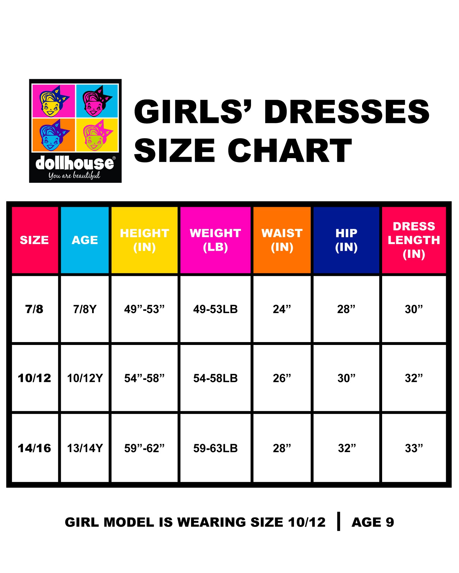 dollhouse Girls' Denim Casual Dress - Long Sleeve Jean Dress for Girls - Winter Holiday Dresses for Girls (7-16), Size 10-12, Dark