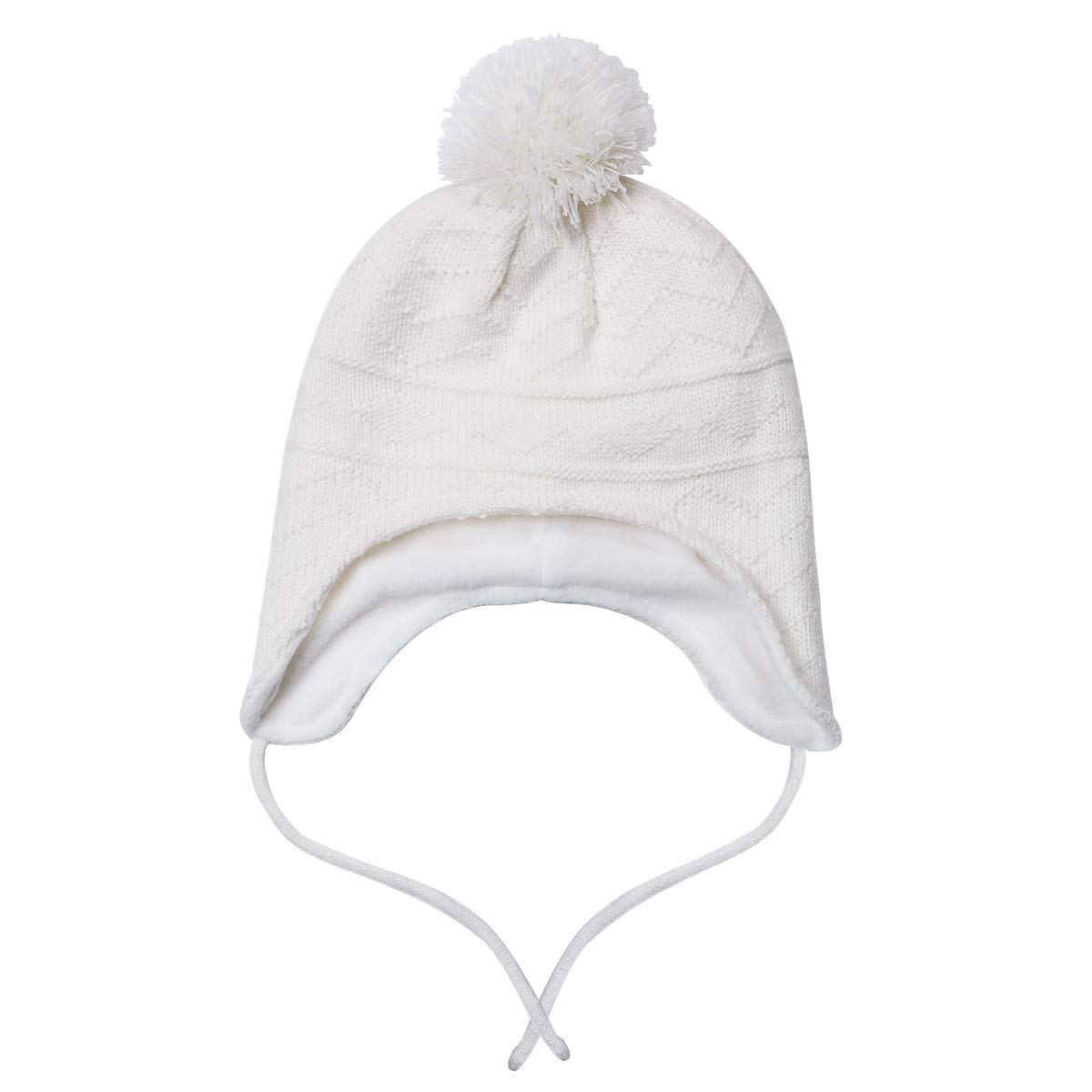 Kids Hats and Gloves Set Girls Toddler Baby Winter Hat Mitten Knit Earflap Beanie Warm Fleece Cap