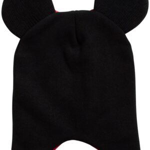 Disney Girls Minnie Mouse and Vampirina Winter Hat and 2 Pair Mitten or Glove Set (Toddler/Little Girl), Size Age 2-4, Red Minnie Mittens 2-4