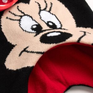 Disney Girls Minnie Mouse and Vampirina Winter Hat and 2 Pair Mitten or Glove Set (Toddler/Little Girl), Size Age 2-4, Red Minnie Mittens 2-4