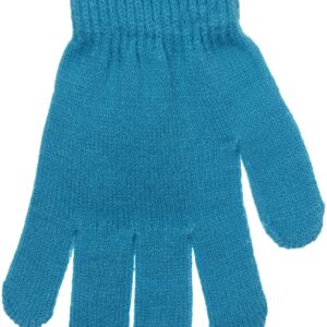 Girls 3 Piece Knit Hat, Scarf & Gloves Set Winter Accessories for Girls (Blue-Lavender-RL)