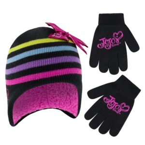 Nickelodeon Girls Winter Hat, Kids Gloves Set, Jojo Siwa Beanie For Ages 4-7