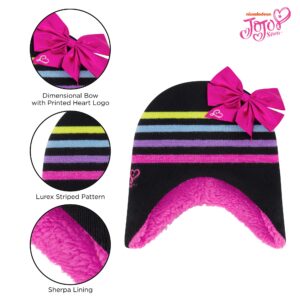 Nickelodeon Girls Winter Hat, Kids Gloves Set, Jojo Siwa Beanie For Ages 4-7