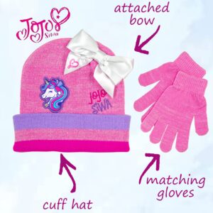 Nickelodeon JoJo Siwa Girls Hat and Glove Winter Set [4014]