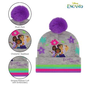 Disney Girls Toddler Winter Hat and Mittens Set Ages 2-4 Or Encanto Hat and Kids Gloves Set for Ages 4-7