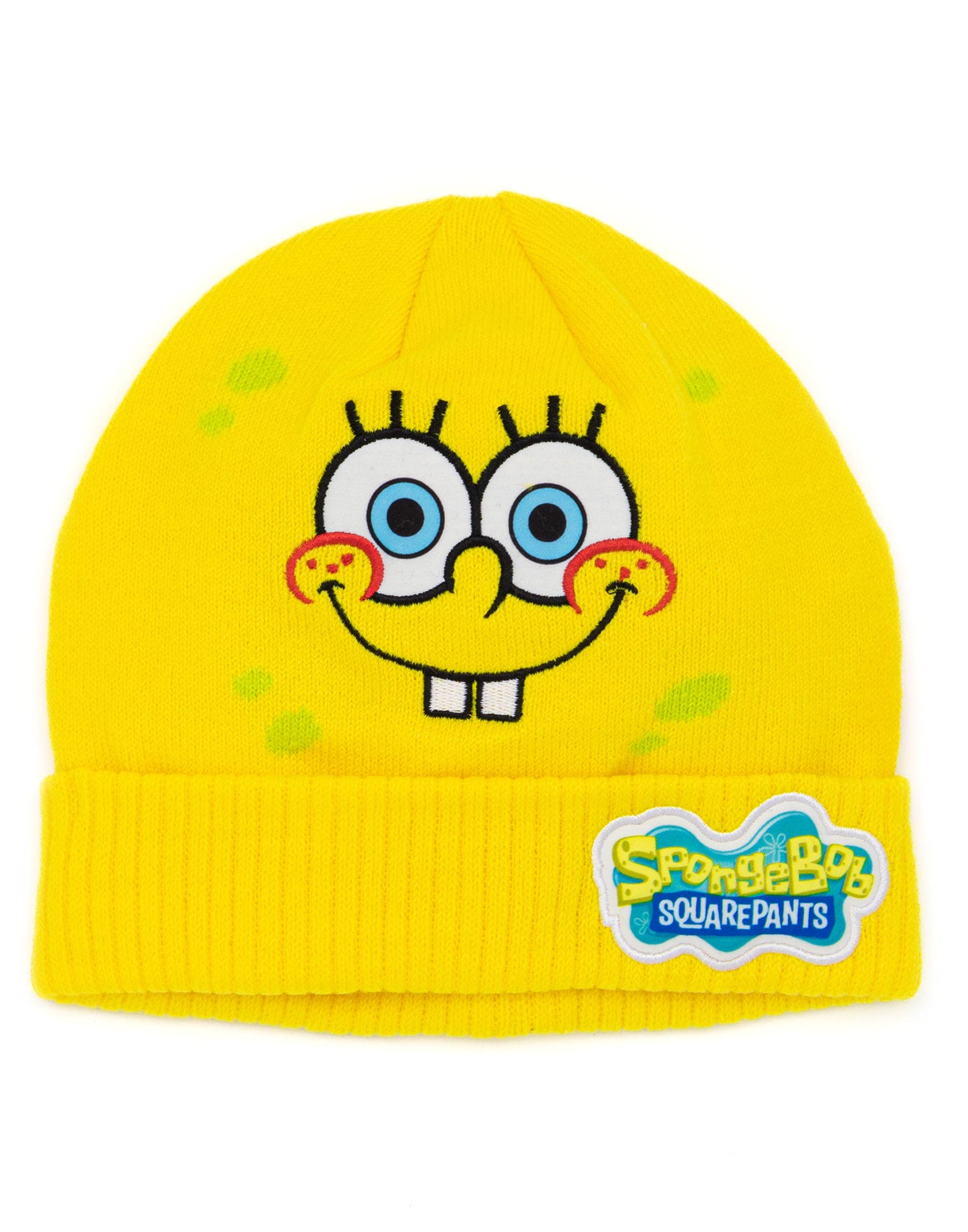 SpongeBob SquarePants Hat and Gloves Kids Yellow Knitted Winter Beanie