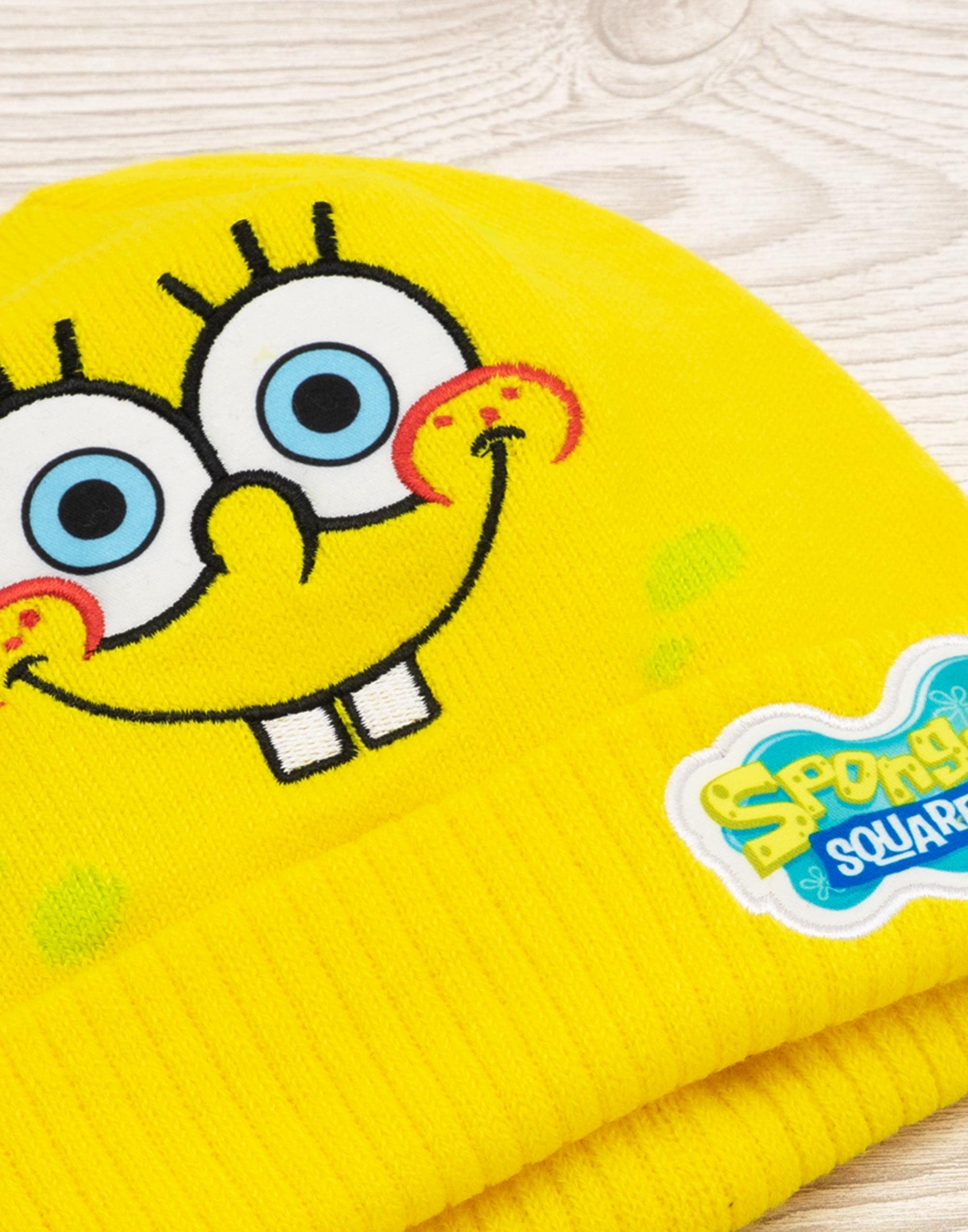 SpongeBob SquarePants Hat and Gloves Kids Yellow Knitted Winter Beanie