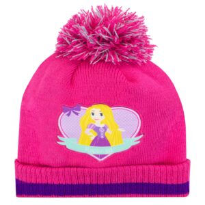 Disney Kids Winter Hat and Gloves Set Rapunzel Pink One Size